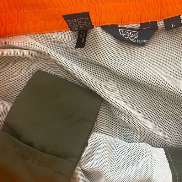 Polo by Ralph Lauren Mens Swimwear Board Shorts Green Size Large Embroidered - Picture 6 of 13